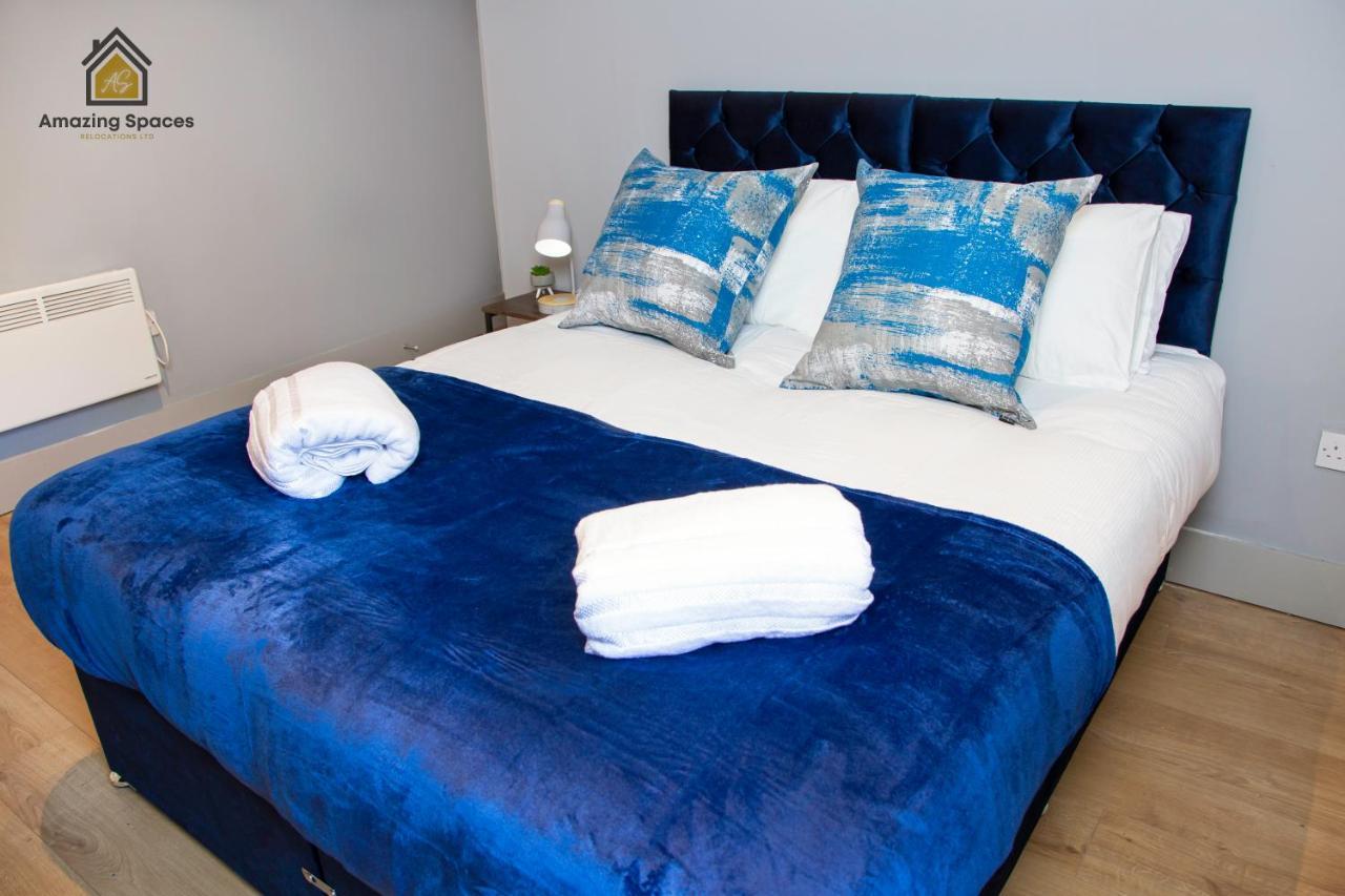City Centre 2 Bed Flat Sleeps 3 For Work And Leisure With Free Wifi By Amazing Spaces Relocations Ltd وارينغتون المظهر الخارجي الصورة